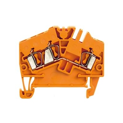 Bloc de jonction - Passage - A ressort - ZDU - 2.5 mm� - 800 V - 24A - Orange - Weidmuller 1706050000