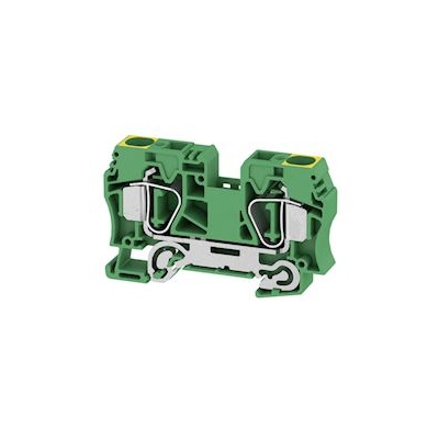 Bloc de jonction - A ressort - 16 mm� - Vert / jaune - Weidmuller 1745250000