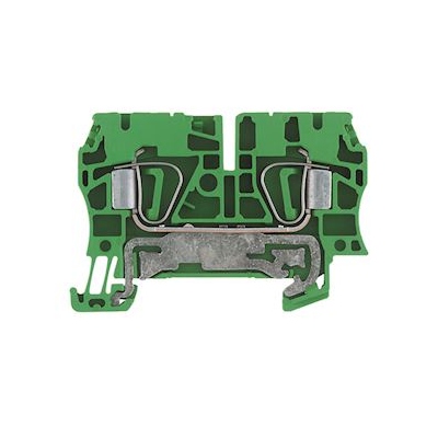 Bloc de jonction - A ressort - 4 mm� - 480A - Vert / jaune - Weidmuller 1632080000