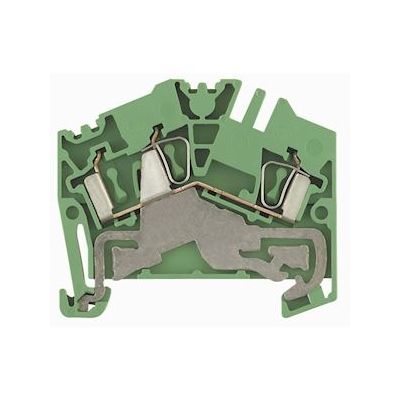 Bloc de jonction - A ressort - 2.5 mm� - Vert / jaune - Weidmuller 1772090000