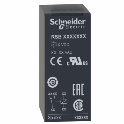 Relais miniature - Zelio relay RSB - 16A - 1OF - 24V DC - Schneider electric RSB1A160BD