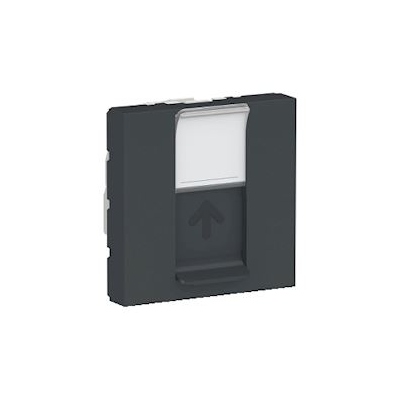 Prise RJ45 - 2 Modules - CAT6 - FTP - Anthracite - Schneider electric NU341954