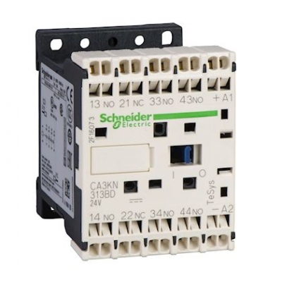 Contacteur auxiliaire K - Tesys - 10A - 3F+1O - 24V DC - BR - Schneider electric CA3KN313BD