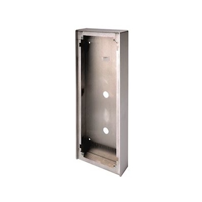 Cadre saillie inox - Avec visi�re - 4 modules - Pour GTDMBLVN - Aiphone GT104HBI