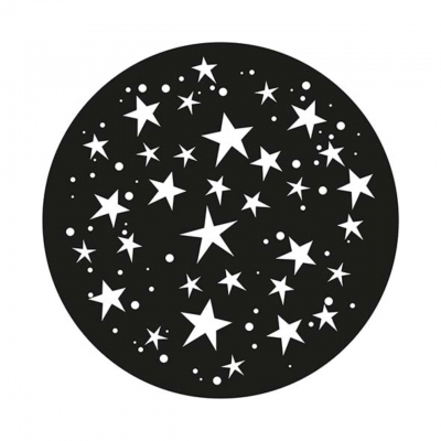 GOBO - Motif �toiles - Diam�tre 54 mm - 1 Couleur - Blanc - Festilight GOBO-ETOILE-1C-54
