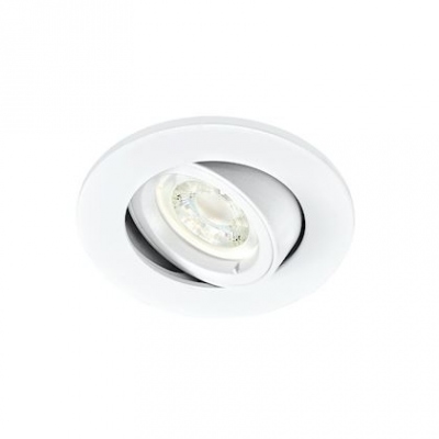 Spot encastr� - Orientable - Culot GU10 - Aric DLT-ISO 90 - Blanc - Sans lampe - Aric 50735