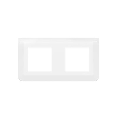 Enjoliveur - 2 x 2 Modules - Horizontal - Blanc - Legrand Mosaic 078804L
