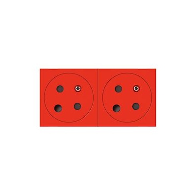 Prise de courant - 2 x 2P+T - D�trompage - Surface - Legrand 077152L