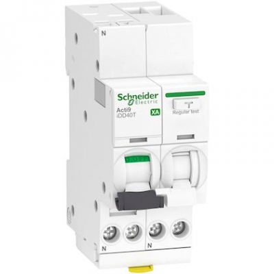 Disjoncteur diff�rentiel - IDD40T XA - 1P+N - 16A - Courbe C - 30 mA - Type AC - 6 kA - Schneider Electric A9DP2616