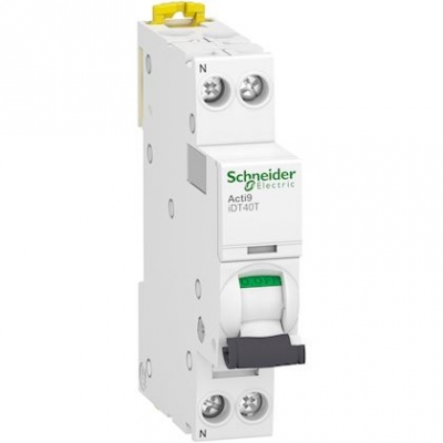 Disjoncteur - Schneider Acti9 IDT40T - 2 Ples - 2A - Courbe C - 6 kA - Schneider Electric A9P22602