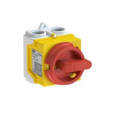 Coffret de coupure de proximit� - 20A - 3 P�les - Rouge et Jaune - ABB 1SCA135536R1001