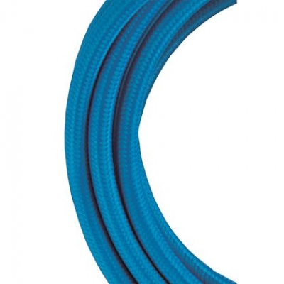 Cble Textile - 3 mtres - 2 x 0.75 mm2 - Bleu - Bailey 139681