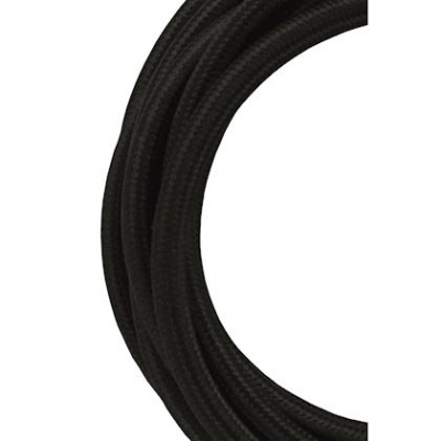 C�ble Textile - 3 m�tres - 3 x 0.75 mm2 - Noir - Bailey 139690