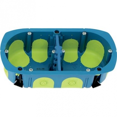Boite encastrement - Multimat�riaux - Bizline RIGID BOX - 2 Postes - Profondeur 40 mm - Bizline 511240