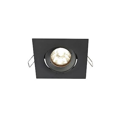 Spot encastr� - Carr� - Europole Be Best Design - Culot GU10 - Noir - Orientable - Europole 246545