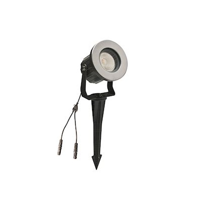 Spot � LED - Europole YAH LED - 6 Watts - 3000K - Sur piquet - Noir - Europole 390130
