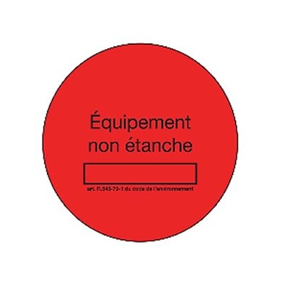 Bobine de 50 tiquettes - Rouge - Marquage Non tanche - EID Distribution 50ETIQROUGE