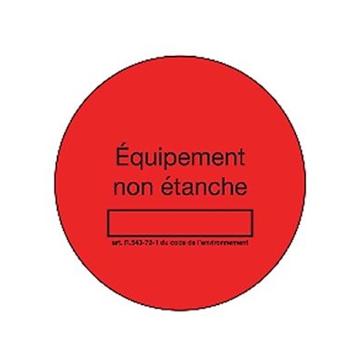 Bobine de 50 �tiquettes - Rouge - Marquage Non �tanche - EID Distribution 50ETIQROUGE