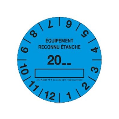 Bobine de 100 tiquettes - Bleue - Marquage tanche - EID Distribution 100ETIQBLEU