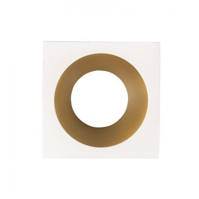 Collerette - Pour spot Europole LED UP UNI ES+ - Carr� - Blanc et Dor� - Fixe - Europole 5760D