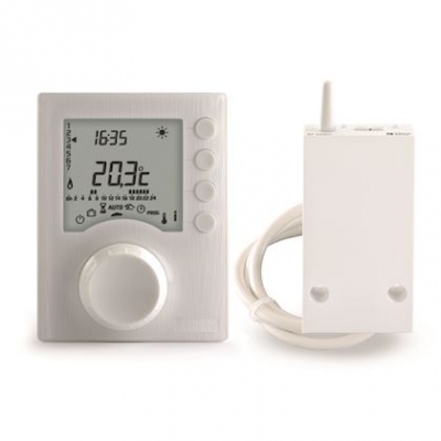 Thermostat programmable - Radio - A piles - Pour chaudi�re/PAC - Connectable Delta Dore 6053064