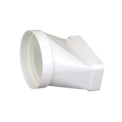 Raccord Mixte droit - 55 x 110 vers 100 mm rond - Atlantic 460005