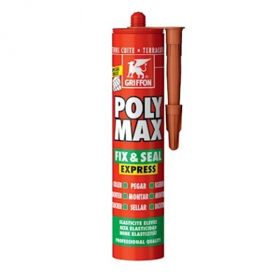 Colle de montage et mastic �tanch�it� - Griffon Poly Max Fix&Seal Express - Terracotta - Griffon 6310414