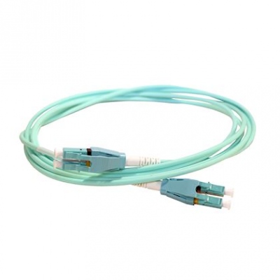 Cordon optique - LC/LC - OM4 - 2 M�tres - Turquoise - Legrand 032696