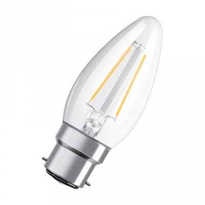 Ampoule  LED - Osram Parathom Fil - B22 - 2.5W - 2700K - 250 Lm - CLB25 - Claire - Osram 590274