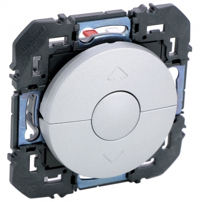 Bouton poussoir - Volet roulant - Alu - Legrand Dooxie 600122