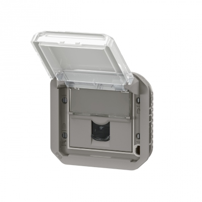 Prise RJ45 - Cat�gorie 6 - FTP - Gris - Composable - Legrand Plexo 069569L