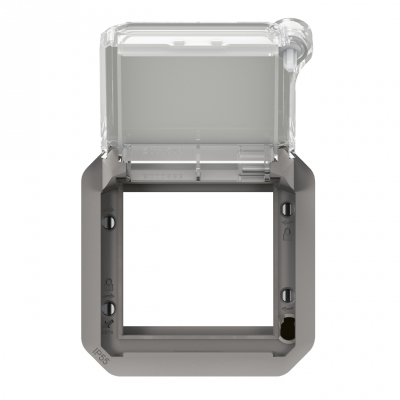 Adaptateur - Pour fonction Mosaic - Volet verrouillable - Composable - Gris - Legrand Plexo 069579L