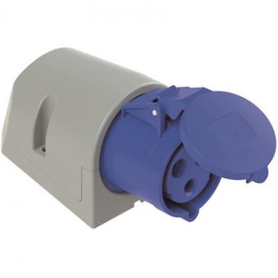 Prise saillie - 32A - 2P+T - 200 � 250V - IP44 - Bizline 701114