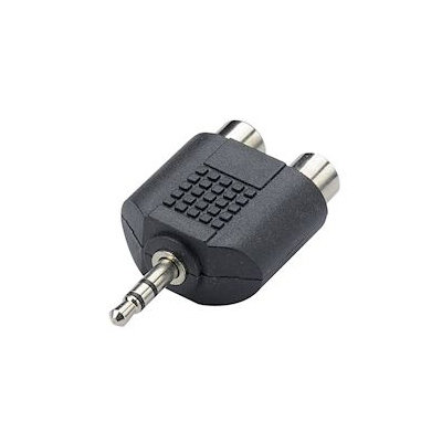 Adaptateur - JACK 3.5 mm M�le / 2 RCA Femelle - Erard 1751