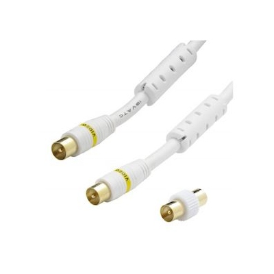 Cable TV - 9.52 mm - 19VATC - Filtr� - M / F - Privil�ge - 5 M�tres + Adaptateur - Erard 4633