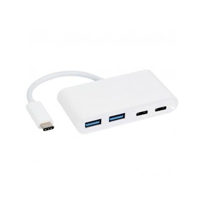 Convertisseur - USB-C M�le vers 2 USB-A Femelle + 2 USB-C Femelle - 15 Cm - Erard 722484