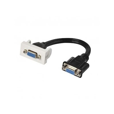 Plastron VGA - 45 x 22.5 mm - Raccord Femelle - 5 cm - Erard 722833