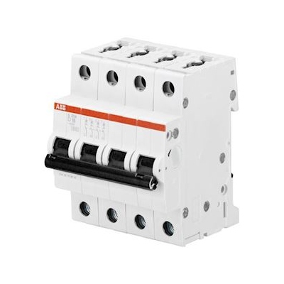 Disjoncteur 4 P�les - ABB S204 - 32A - Courbe D - Bornes � vis - 10kA - ABB 2CDS254001R0321