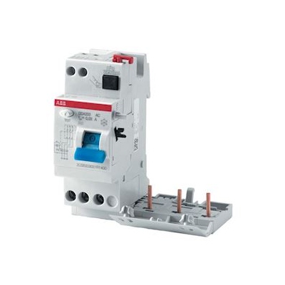 Bloc diff�rentiel - ABB DDA203 - 3 P�les - 25A - 30 mA - Type AC - Pour S200 - ABB 2CSB203001R1250