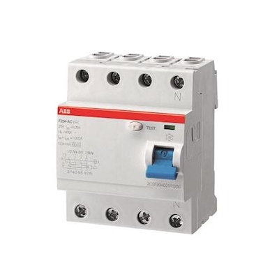 Interrupteur diff�rentiel - 4 P�les - ABB F204 - 40A - 30 mA - Type Immunis� - ABB 2CSF204401R1400