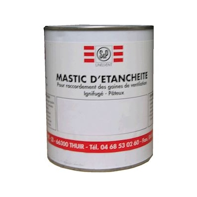 Mastic acrylique - Pot de 1 kg - Pour montage intrieur - Unelvent 863180