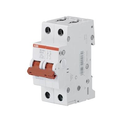 Interrupteur modulaire - 2 p�les - SD200 - 63A - ABB 362006