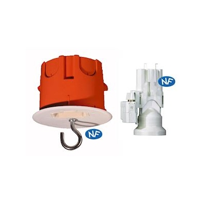Boite cloison s�che - Capri CAPRICLIPS - Point de centre - Profondeur 55 mm - Diam�tre 67 mm - Avec douille DCL - Capri 715859