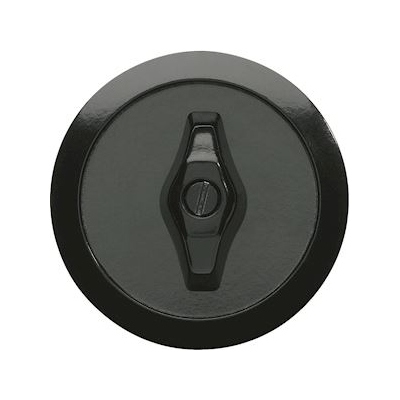 Hager 1930 - Enjoliveur et manette rotative - Noir - Hager WMV780N