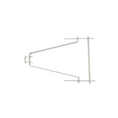 Fixation murale + Contreplaque - grand Mod�le - Zinc Blanc - Erard 800870