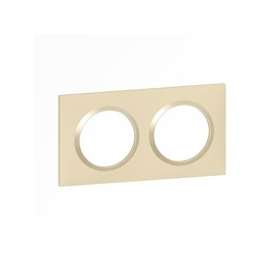 Plaque Legrand Dooxie - 2 postes - Dune - Legrand 600812