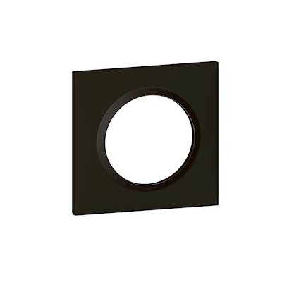 Plaque Legrand Dooxie - 1 poste - Noir velours - Carr�e - Legrand 600861