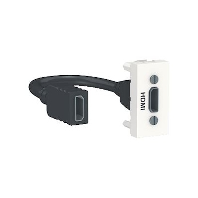 Prise HDMI - 1 Module - Blanc - Schneider Unica NU343018