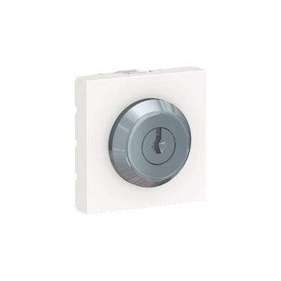 Commande � cl� - 3 positions - 2 Modules - 10A - Blanc - Schneider Unica NU373118