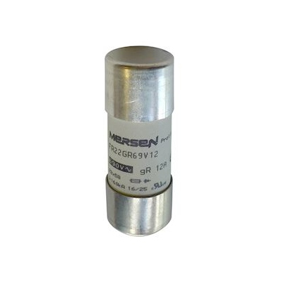 Fusible cartouche - 22 x 58 - GR - 63A - 690V - Sans indicateur - Mersen D1018558